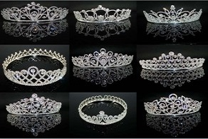 CROWN, TIARA, CRYSTAL HAIR JEWELRY, WEDDING CROWN