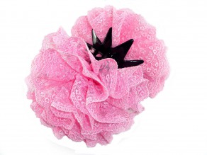 FLOWER CLIP, LACE FLOWER, WOMENS HAIR CLIP, KOREAN HAIR CLIP