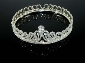 BRIDAL CROWN,WEDDING TIARA,SILVER CROWN