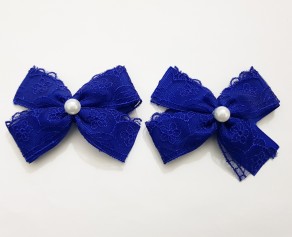 Blue School Uniform Tic Tac Clip, Blue Snap Clip For School Girl