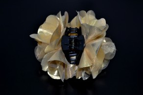 Bridal Flower Hair Accessories, Wedding Flowers, Gold Flower Hair Clips