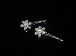 Crystal Pin, Bridal Hair Pin, Flower Crystal Hair Clip